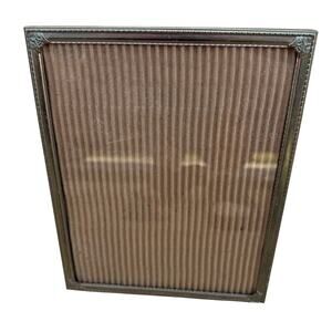 VINTAGE Picture Photo Frame 8x10” Gold Metal Ornate Etched Standing Antique